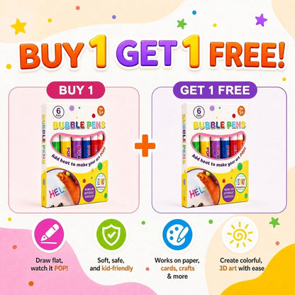 💥LAST DAY BUY 1 GET 1 FREE!!🎁🔮Magic Pen – Draw 3D with one stroke!🎄 DIY Bubble Popcorn Drawing Pens 🔥