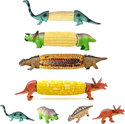 🦕2026 Summer New 🌽Dinosaur Corn Holders for Corn On The Cob - Funny Corn Cob Holder for Kids and Adults with Stainless Steel Prongs