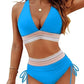 ⏳Last Day Promotion 60% OFF⛱️2026 High Waisted Tummy Control Color Block Bikini Sets