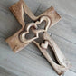 Cross-intertwined hearts-Forever Love