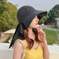 Women’s Wide Brim All-match Sun Hat with Neck Flap