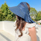 Women’s Wide Brim All-match Sun Hat with Neck Flap