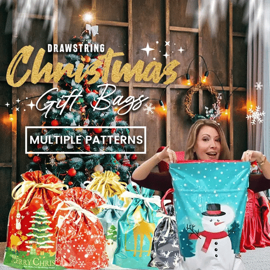 🎅Christmas Hot Sale 49% OFF🎁50K+ SOLD!🏆Drawstring Christmas Gift Bags (Biodegradable)🎁