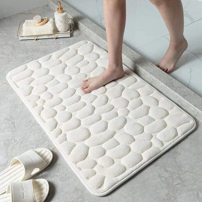 🎁Hot Sale🎁Cobblestone Embossed Bathroom Bath Mat