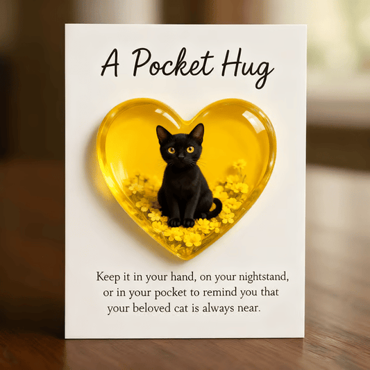 😺💖 Pocket Hug Cat Card
