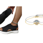 👡🌬️ Women's Breathable Knit Platform Sandals – Lightweight and Soft ✨