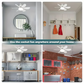 2026 New⏳Limited-time Special Price:£ 16.99!!🔥2-in-1 Portable Ceiling Fan & Light With Remote ControlFor Bedroom 😴, Kitchen 👩‍🍳 & Garage 🛠️ – UK Ready! 🇬🇧