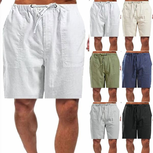 Men's linen loose casual shorts