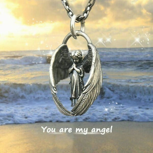 🔥 49% OFF🔥Praying Angel Pendant Necklace - You are my angel