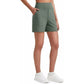 🎁💥LAST DAY SALE 50% OFF!!🥳Women's High-Waisted Athletic Bermuda Shorts with Pockets – Running, Yoga, Summer Casual Activewear（Buy 2 Free Shipping）
