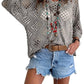 🔥💐SPRING DAY SALE - ONLY £19.99!!⚡50K+ SOLD!✨Womens Bohemian-Inspired Beige Crochet Top with V-Neck