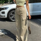 Adjustable Straight Fit Cargo Pants