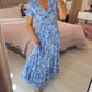 (💃Hot Sale🔥Free Shipping)Floral Print V-neck Dress