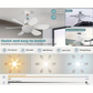 2026 New⏳Limited-time Special Price:£ 16.99!!🔥2-in-1 Portable Ceiling Fan & Light With Remote ControlFor Bedroom 😴, Kitchen 👩‍🍳 & Garage 🛠️ – UK Ready! 🇬🇧