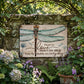 ❤️New🏡Dragonfly Memorial Garden Sign – “Those We Love Don’t Go Away” Sympathy Gift, Remembrance Outdoor Decor