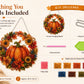 🔥Halloween Pre-sale🍂NEW✨Autumn Harvest Pumpkin Diamond Art Hanging Ornament Kit