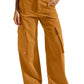 Adjustable Straight Fit Cargo Pants