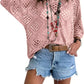 🔥💐SPRING DAY SALE - ONLY £19.99!!⚡50K+ SOLD!✨Womens Bohemian-Inspired Beige Crochet Top with V-Neck