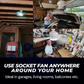 2026 New⏳Limited-time Special Price:£ 16.99!!🔥2-in-1 Portable Ceiling Fan & Light With Remote ControlFor Bedroom 😴, Kitchen 👩‍🍳 & Garage 🛠️ – UK Ready! 🇬🇧