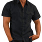 Stretch Shirt  Short Sleeve Shirt with Pockets