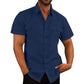 Stretch Shirt  Short Sleeve Shirt with Pockets