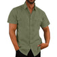 Stretch Shirt  Short Sleeve Shirt with Pockets