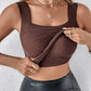 🏆Last Day Special Price ￡8.99!!💐Women's U Neck Tank Tops with Built-In Bra