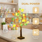 Hoppy Easter 60% Off🌳Lighted Birch Egg Tree with 24 Colorful Eggs (2 FT)💡Brighten Your Easter & Spring