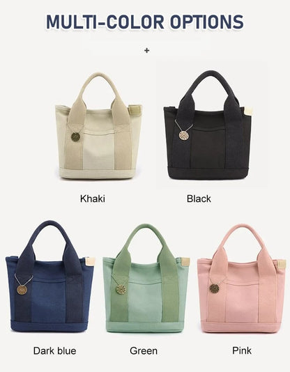 Large capacity multi pocket handbag