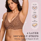 🏆🏆LAST DAY SALE 58% OFF 🔥Super Firming Wirefree Jelly Bra with Leopard Print 👍