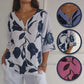 Printed V-neck Tunic Top