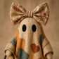 🍂👻 Lighted Vintage Patchwork Ghost
