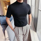 Men's High Neck Slim Fit T-shirt