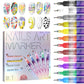 👧💅Last Day Hot Sale!!⌛🏆🎨12 Colors Nail Art Pens Set