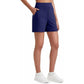🎁💥LAST DAY SALE 50% OFF!!🥳Women's High-Waisted Athletic Bermuda Shorts with Pockets – Running, Yoga, Summer Casual Activewear（Buy 2 Free Shipping）