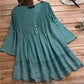 🌸🔥New solid color hollow lace women's shirt