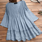 🌸🔥New solid color hollow lace women's shirt