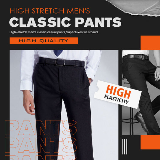 Men's High Stretch Classic Pants Lightweight Version