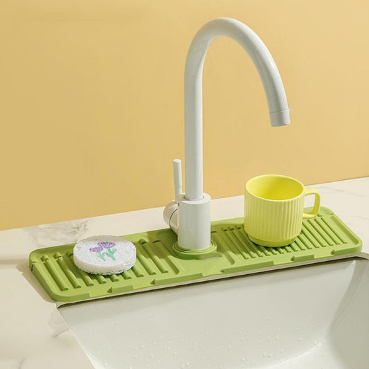 Faucet Splash Guard Draining Tray Mat - Great Gift