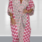 ✨NEW IN✨Women's Print V Neck Loose-Fit twist front Dress