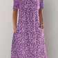 🎁2024 New Year Hot Sale🎁Casual Women Scoop Neck Floral Dress (with pockets)