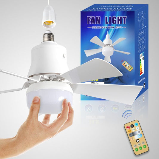 2026 New⏳Limited-time Special Price:£ 16.99!!🔥2-in-1 Portable Ceiling Fan & Light With Remote ControlFor Bedroom 😴, Kitchen 👩‍🍳 & Garage 🛠️ – UK Ready! 🇬🇧