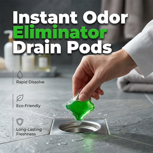 🚿 Enjoy 50% off now! / From just £4.30 per unit 🔥🔥 Bio-Enzyme Drain Deodorizing Capsules — An eco-friendly drain freshener that instantly eliminates odors and dissolves quickly; suitable for bathrooms, kitchens, and floor drains.