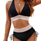 ✨Limited time offer - 59% OFF👙High Waisted Tummy Control Color Block Bikini Sets