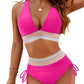✨Limited time offer - 59% OFF👙High Waisted Tummy Control Color Block Bikini Sets