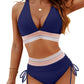 ✨Limited time offer - 59% OFF👙High Waisted Tummy Control Color Block Bikini Sets
