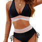 ✨Limited time offer - 59% OFF👙High Waisted Tummy Control Color Block Bikini Sets