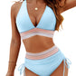 ✨Limited time offer - 59% OFF👙High Waisted Tummy Control Color Block Bikini Sets