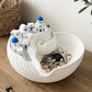 🎁Limited-Time 50% Off🌊Blue and White Greek Marine-Themed Ceramic Key Tray – Home Decor