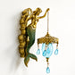 ⏳LAST DAY SALE ONLY ￡19.99!!🌊Antique Gold Coastal Mermaid Wall Light 🧜‍♀️✨ Hand-Painted Vintage Sconce for Indoors & Covered Outdoor Spaces 🏡🌊